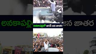 జగన్ రాకతో అనకాపల్లి రోడ్లన్నీ బ్లాక్ Huge Crowd In Anakapalli  Janam Kosam [upl. by Gonroff]