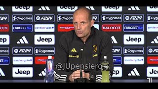 Conferenza stampa ALLEGRI pre LazioJuve quotParole Scanavino sul mio futuro Pensiamo al presentequot [upl. by Zandra]