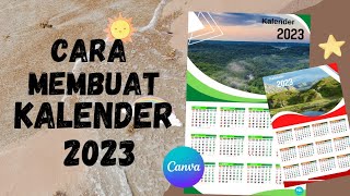 CARA MEMBUAT KALENDER 2023 DI CANVA [upl. by Il]