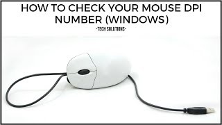 Tech Solutions  How To Check Your Mouse DPI Number Windows [upl. by Kolodgie623]