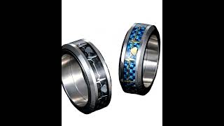 🌍 Pulse Beat Titanium Steel Decompression Rotating Anxiety Ring 🌍 Globally inspired personally desi [upl. by Falconer424]