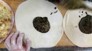 Manouche Zaatar Jebneh Lahme World Famous Lebanese Breakfast [upl. by Adena]