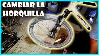 🚲 CÓMO CAMBIAR la HORQUILLA de la DIRECCIÓN de la BICICLETA  MANTENIMIENTO BÁSICO [upl. by Ana790]