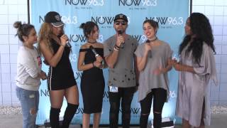 Fifth Harmony talks VMAs with HaZe at NOWNightOut [upl. by Ribaj197]