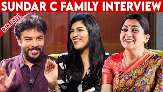 சின்ன பசங்க மாதிரி Love பண்றாங்க 🤣  Sundar C Kushboo amp Daughter Anandita Family Interview [upl. by Annoeik]