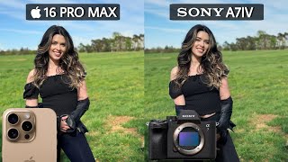 iPhone 16 Pro Max Vs Sony A7IV Camera Test Comparison [upl. by Laekcim]