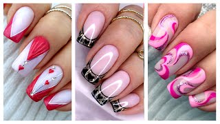 Nail art design 2022 ❤️ Valentines day nails 💅 Tutorials 20nails [upl. by Micaela631]