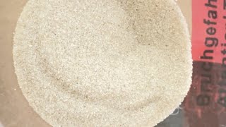 ivory silica sand 1st time trying sandasmr satisfying crunch gritty sandchewing [upl. by Eeldivad]