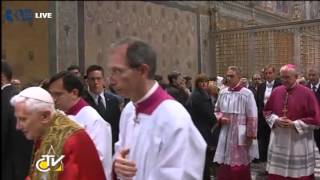 salve regina  500th anniversary of sistine chapel  pope benedict  papst benedikt  31102012 3 [upl. by Eihtak335]