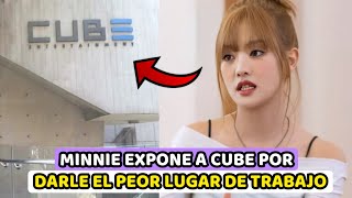 MINNIE DE GIDLE EXPONE A CUBE POR DARLE EL PEOR LUGAR DE TRABAJO ENTRE LAS MIEMBROS [upl. by Alecram]