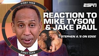 First Take reacts to Mike Tyson slapping Jake Paul 🚨 TYSON MEANS BUSINESS  Ryan Clark [upl. by Neumann640]