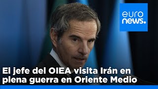 Rafael Grossi jede del Organismo Internacional de Energía Atómica OIEA visita Irán en plena e… [upl. by Trixie417]