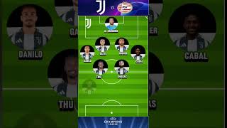 Juventus vs PSV Eindhovenla probabile formazione della juventus new [upl. by Wilmar675]