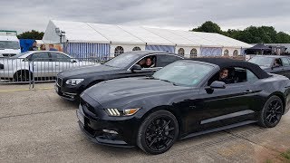 Ford Mustang GT vs BMW 750i Drag Race German Race Wars [upl. by Suhpoelc]