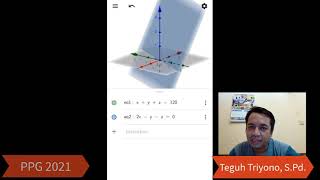 Menetukan Penyelesaian SPLTV dengan aplikasi Geogebra Part 2 [upl. by Aleksandr]