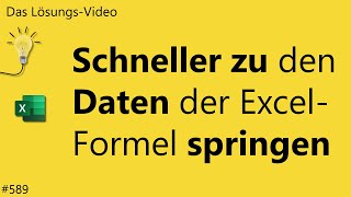 Das Lösungsvideo 589 Schneller zu den Daten der ExcelFormel springen [upl. by Odlonra]