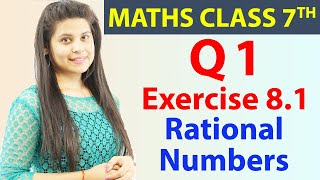 Q 1i to iv Ex 81  Rational Numbers  Chapter 8 Maths Class 7th  NCERT CBSE [upl. by Eciruam]