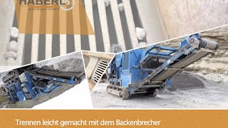 Trennen leicht gemacht mit dem Backenbrecher Kleemann amp Reiner [upl. by Ayocal]