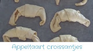 Recept 8 Appeltaart Croissantjes [upl. by Notnil]