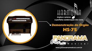 Órgão Eletrônico Harmonia HS 75 por Musical Rava [upl. by Jaquith]