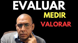 Conceptualizando la medición valoración y evaluación [upl. by Ycnay]