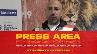 PRESS AREA  CALABRO NEL POST GARA DI PICERNO  CATANZARO 🎙 [upl. by Kenna]