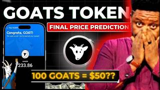 Goat Airdrop Listing Price  350 is possible with Goat Token [upl. by Anilac734]