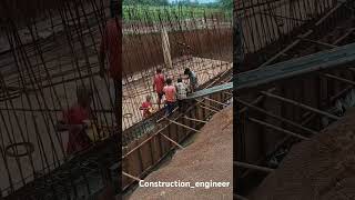 16mm raft foundation 🏗construction civilengineering smartworking steel skillworkcivilwork tmt [upl. by Louis]