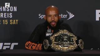 UFC Fight Night Kansas City Demetrious Johnson  I Might Go For 13 or 14 Title Defenses [upl. by Ynnep]