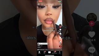 tuto levres maquillage reel girl contours gloss bassique swirl produit fypシ゚viral [upl. by Thissa86]