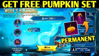 😍WOLFS BLESSING NEW EVENT IN PUBG MOBILE  GET FREE PUMPKIN SET amp COVER  NO FREE EVENT FOR BGMI😰 [upl. by Coreen876]