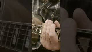 Slow Slide Blues Resonator Guitar Riff 26resonatorguitar opentuning acousticblues ozark [upl. by Sateia]