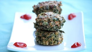 Crispy kale Fritters Kale Pakoras Recipe [upl. by Negaem]