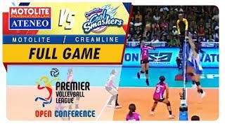 PVL OC 2018 AteneoMotolite vs Creamline  Full Game  2nd Set  October 21 2018 [upl. by Yeslaehc]