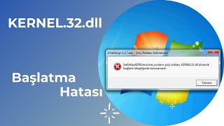 kernel32dll hata çözümü [upl. by Remled549]