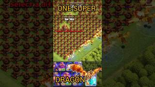 x196 AIR DEFENCE VS 1 SUPER DRAGON🐉 viral clashofclanscocshortsshortsviralshortsclashofclans [upl. by Joachima]