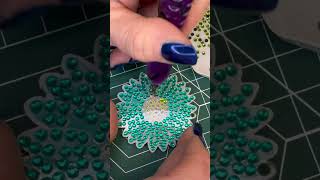 diamond painting keyring charms craft artsandcrafts handmade diamondpainting flowers [upl. by Adikam199]