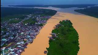 Perjalanan Menyusuri Sungai Terpanjang di Pulau Sumatera  Sungai Batanghari Jambi [upl. by Reidar]