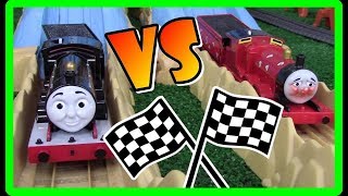 BIGGEST ACTION CANYON RACE THOMAS AND FRIENDS THE GREAT RACE 279 Trackmaster Toys Train [upl. by Oiramal]