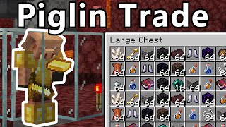 Piglin BarteringTrading Farm  Minecraft 120 [upl. by Mathilde]