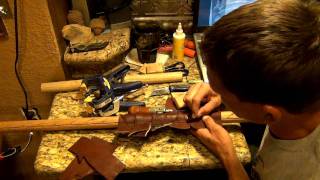 Building A Tactical Walking Stick 12 [upl. by Ahsauqal753]