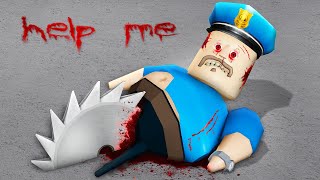 WHO DID THAT TO BARRY in BARRYS PRISON RUN New Scary Obby Roblox [upl. by Eittak]