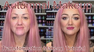 Autumnal Makeup Transformation  Illamasqua  Maybelline  Revlon  NYX  Sleek Makeup Tutorial [upl. by Bunny]