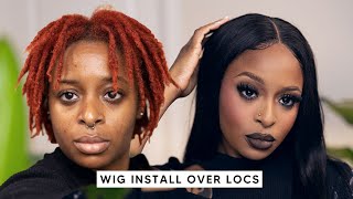 HOW TO INSTALL WIGS OVER LOCS ft ULAHAIR [upl. by Shamma93]