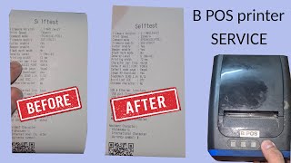 how to solve b pos thermal printer bad print quality problem [upl. by Etteoj622]