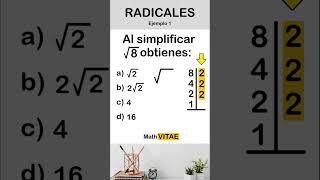 DESCUBRE cómo simplificar RADICALES paso a paso 🚀 [upl. by Yenar198]