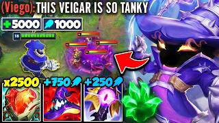 Veigar but my health and ability power scale infinitely 5000 HEALTH 1000 AP [upl. by Aracahs50]