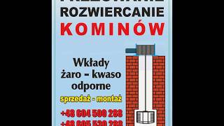 Frezowanie  Rozwiercanie komina 604500288 Lesko  Sanok Ustrzyki Dol Brzozów Zagórz Krosno [upl. by Lemhar]