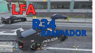 LFA vs r34  cidade alta [upl. by Sonja]