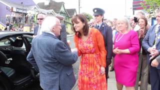 President of Ireland visits Letterkenny [upl. by Nosrak]